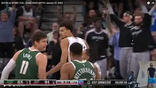 FlightReacts To BUCKS at SPURS | FULL GAME HIGHLIGHTS | January 31, 2025!