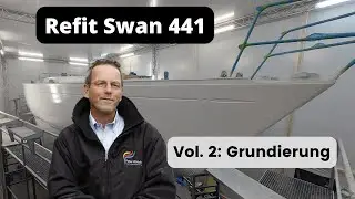 #️⃣2️⃣ Lackierung GFK Klassiker Swan 441 - Grundierung
