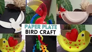 amazing paper plate birds 🐦 best birds craft with paper plate #paperplatecrafts