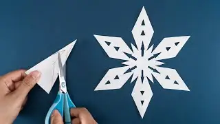 Super Easy Snowflake - How to make Snowflakes out of paper