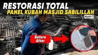 Restorasi Total Kubah Masjid Sabilillah Malang: Solusi Panel Enamel Kusam & Berkarat [Part 1]