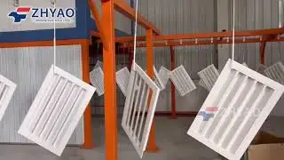 ZHYAO Air Conditioner Powder Coating Line - Durable & Aesthetic Finishes! #powdercoatingline #zhyao