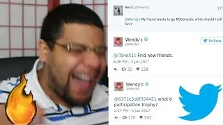 FIND NEW FRIENDS! Wendy's Roasting People On Twitter!