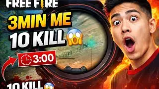 3 Min me 10 Kill 😱💀 #freefire #firstvideo #10kill #qrexff #barmuda #phonegameplay #3finger #player 