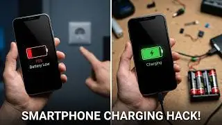 Handy Akku laden ohne Steckdose mit Batterien aus dem Supermarkt