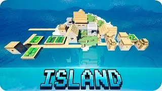 Minecraft 1.10 Seeds - Island with Village, Mineshaft and Water Temple! (1.10.2)