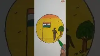 REPUBLIC DAY DRAWING | COLOROO KIDS #republicday #art #painting #india #26january #soilders #draw
