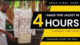 How To Make A Jacket -  4K Timelapse (no tricks) - #tailoringtutorials  #fashionvideo #dressmaker