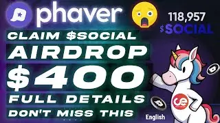 Claim Phaver $SOCIAL Airdrop 🎁  Full Guide on Season 2- English