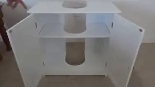 Bonnlo Pedestal Under Sink Storage Bathroom Vanity, simple DIY