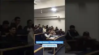 Guest Speaker Session at Iqra University😇 #branding #digitalmarketing #socialmedia