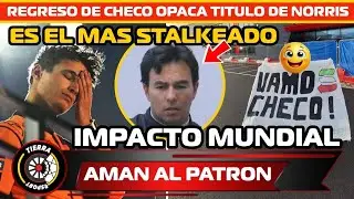 &iexcl;OPACA TITULO DE NORRIS! BRUTAL DATO EL REGRESO DE CHECO P&Eacute;REZ A LA F1 TIENE IMPACTO MUNDIAL EN FANS