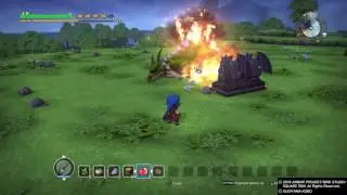 DRAGON QUEST BUILDERS - How to beat the green dragon.