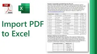 Как импортировать PDF в Excel // #shorts