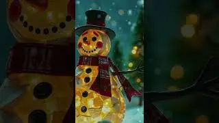 Framed Christmas TV Art - Snowman  #ChristmasTVArt #LOVEshowersDesign #christmas #ChristmasMusic