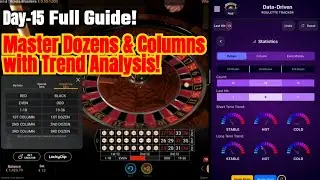 How to Play Dozens and Columns Using Roulette Trend Analysis