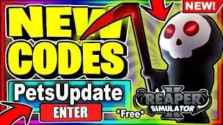 ALL NEW *SECRET* CODES! 🐾PETS UPDATE🐾 Roblox Reaper Simulator 2