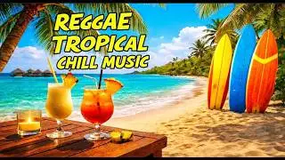 Reggae Instrumental Tropical Music🌴| 2 Hours Island Vibes Beach Bar Lounge Music