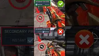 ✅Secondary Fire Mode Manual/ instant Codm settings Tutorial🔥💯CODM Pro Setting #shorts #codmbr #codm