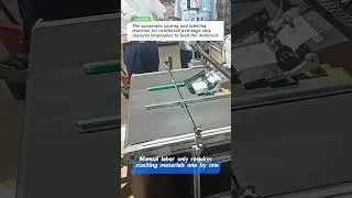 The automatic sorting and labeling machine for cardboard and bags only requires employees to load