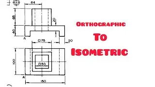 Isometric views 2 in | Technical drawing | Engineering drawing