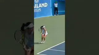 Alex Eala&rsquo;s solid footwork with power forehand and backhand stroke 🔥 #alexeala #tennis