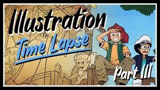 'A SLOW RIDE' Illustration - Part 3: BASE COLORS [Time Lapse]