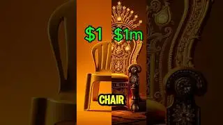 $1 VS $1 Million Chair🪑💸