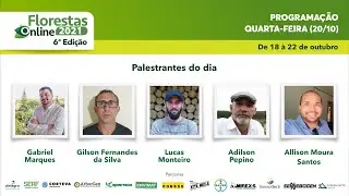 Congresso Florestas Online 2021 6&ordf; Edi&ccedil;&atilde;o - 20/10