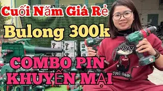Cuối Năm Giá Tốt Bulong Greekman chỉ 300k, Combo Pin 30Cell, Thân Máy khoan