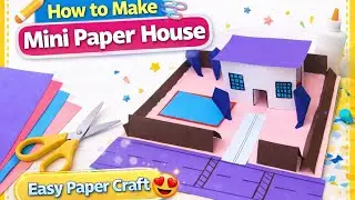 Mini Result | DIY Paper House Making at Home #viralvideo #design #craft
