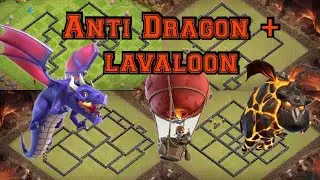 The Best th9 Anti Air War Base  | coc | Town Hall 9