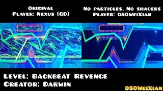 Backbeat Revenge: Original vs. No Particles and Shaders