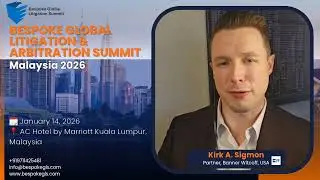 Krik A. Sigmon | Speaker | BGLS Malaysia 2026 #legalevent #conference #LegalConference #events #IP