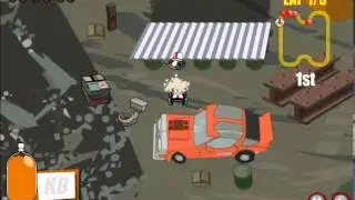 Kick Buttowski-MellowBrook Mega Race Gameplay