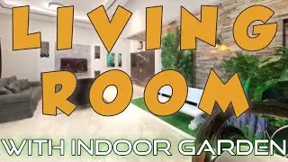 LIVING ROOM with INDOOR GARDEN | INTERIOR DESIGN | FAIRCHILD NICOLAS