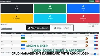 Vehicle Management System Using Google Sheets & Apps Script | Crud Web App Dashbaord | C31