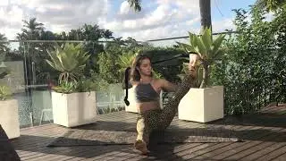 Compass Pose with Ajna Yoga Strap
