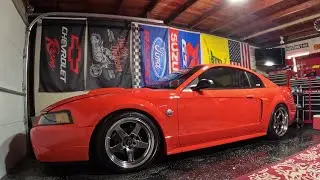 2004 mustang gt with Cosmis racing wheels Xt-005R
