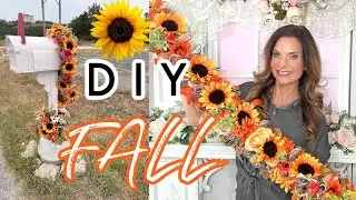 🌻NEW!! 5 DIY FALL DECOR CRAFTS FLORAL GARLAND + SWAG  🌻 12 Olivias Romantic Home