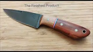 Etch a logo on a custom knife