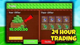 Can 24 HOURS of Trading Make INSANE PROFIT?! 🔥 | Grow a Garden