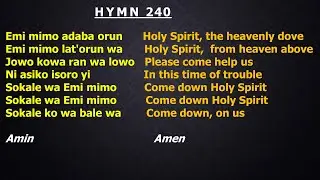 CCC Hymn 240 (Emi mimo adaba orun...) CCC ,Redemption Parish Winnipeg, Canada