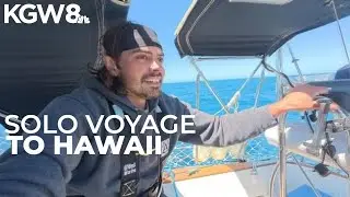 Oregon man goes viral on 2,400-mile sailing voyage to Hawaii, along with his cat