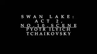 Swan Lake Act 2 No 10 Scene Scrolling Score Video