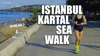 Walking by the Marmara Sea in Dragos Kartal – Peaceful Seaside Walk in Istanbul 🇹🇷