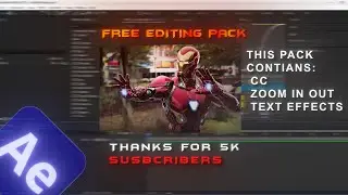 Free Editing Pack for After Effects | 5k Special | Yashae1