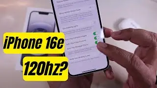 Does the iPhone 16e have a 120Hz Refresh Rate display?