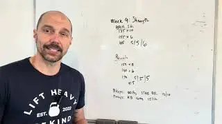 Make The Main Thing The Main Thing | Week 9 Strength Training Session & Progress