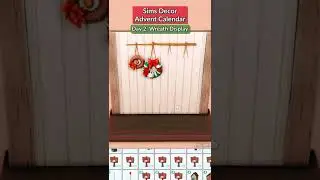Sims 4 Winterfest Decor Advent Calendar - Day 2: Wreath Display (no CC/yes TOOL) - Speed Build